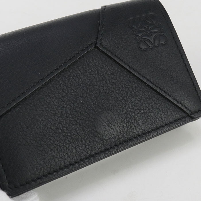 LOEWE C510M97X03 1100 Card case Puzzle Classic Business card case Calfskin black mens (unisex)