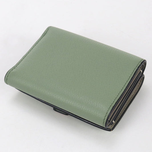LOEWE C660TR2X03 Three fold wallet Calfskin green Women