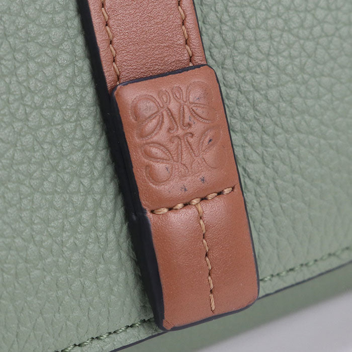LOEWE C660TR2X03 Three fold wallet Calfskin green Women