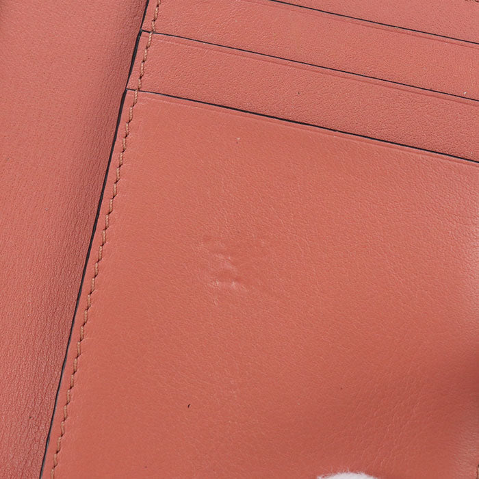 LOEWE C660P3002 Bi-fold wallet Slim Zip Calfskin beige Women