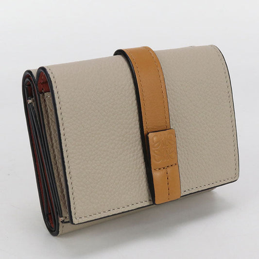 LOEWE C660TR2X03 Trifold wallet Three fold leather beige Women