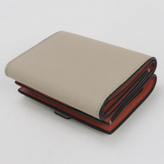 LOEWE C660TR2X03 Trifold wallet Three fold leather beige Women