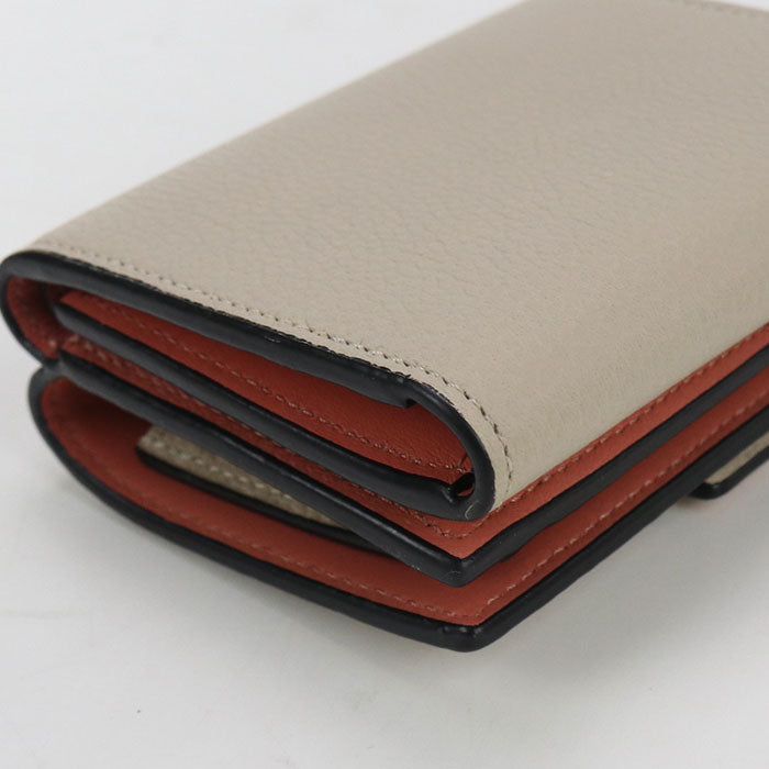 LOEWE C660TR2X03 Trifold wallet Three fold leather beige Women