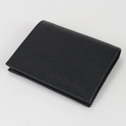 PRADA Folded wallet/Safiano leather black unisex