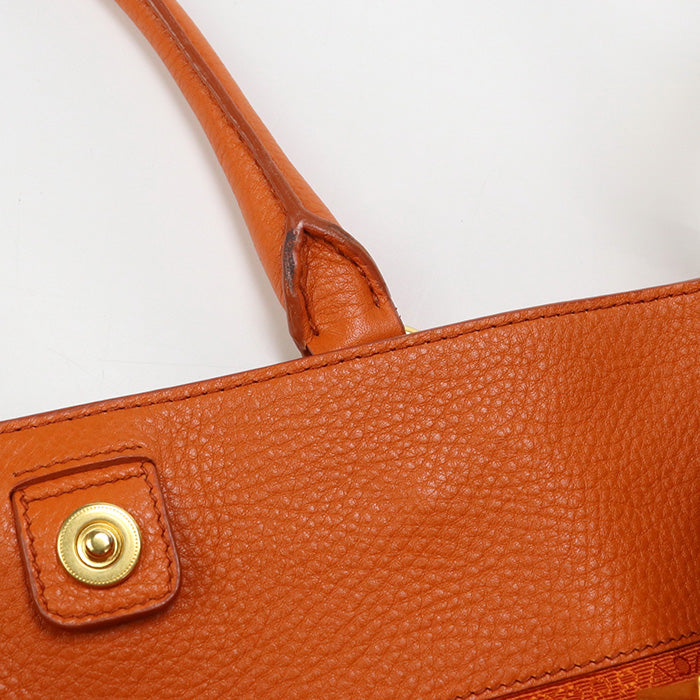 PRADA 2WAYTote Bag Tote leather orange Women
