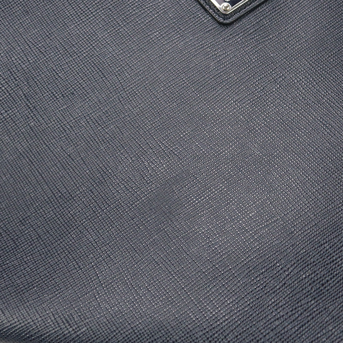 PRADA Saffiano leather Clutch bag navy mens