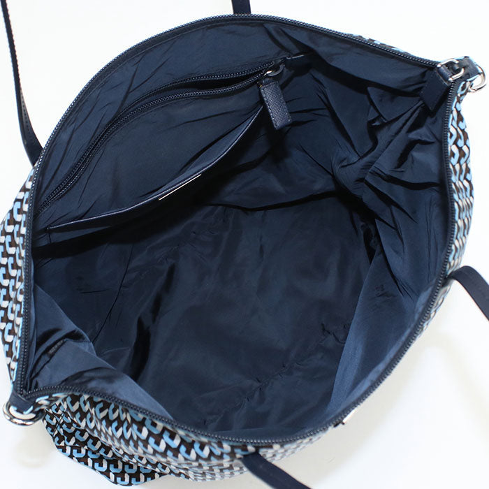 PRADA 2WAYTote Bag/ shoulder bag Nylon Blue Women