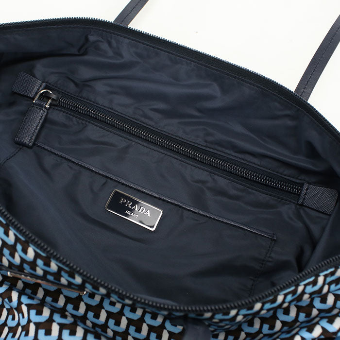 PRADA 2WAYTote Bag/ shoulder bag Nylon Blue Women