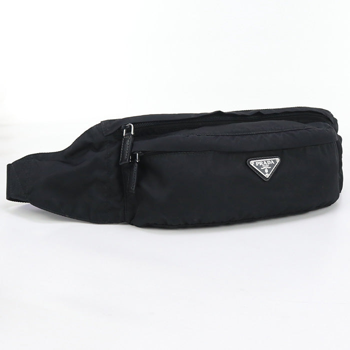 PRADA 2VL132 body bag Crossbody Bags Belt bag Nylon black mens(unisex)
