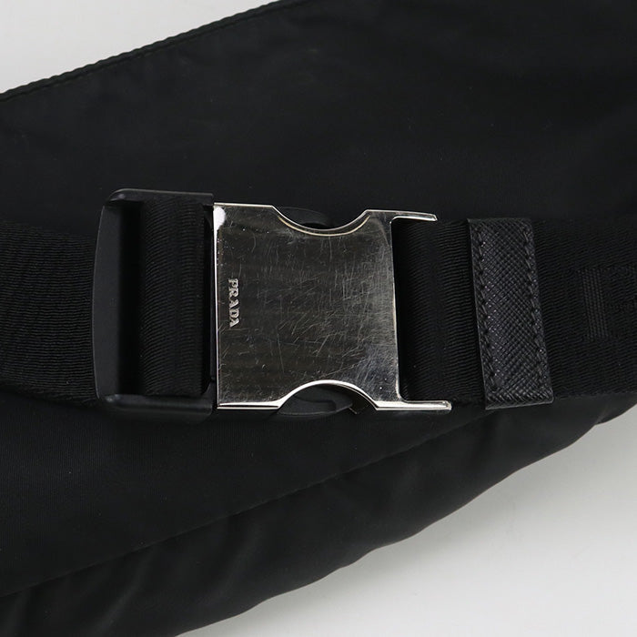 PRADA 2VL132 body bag Crossbody Bags Belt bag Nylon black mens(unisex)