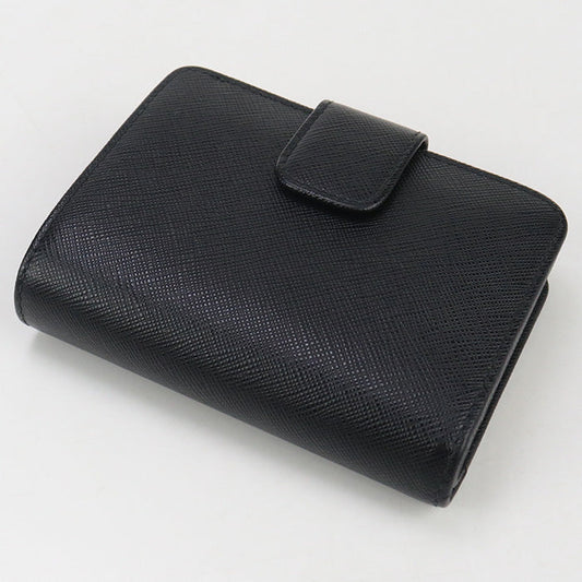 PRADA 1ML018 QWA F0002 Bi-fold wallet Safiano L-shaped zipper wallet leather Women