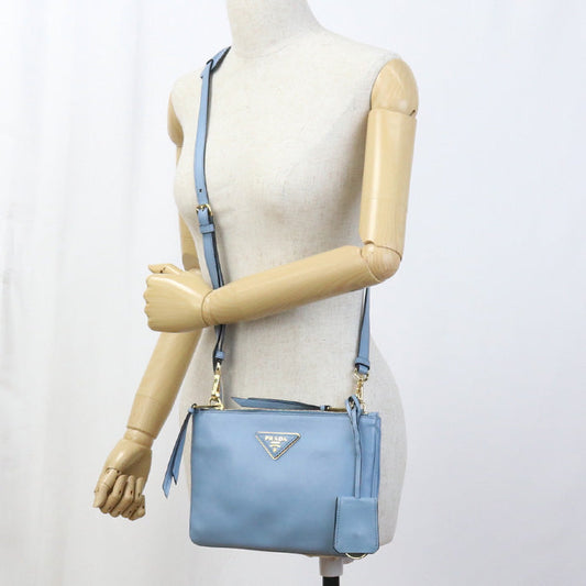 PRADA PR89870 Shoulder Bag leather/blue Women