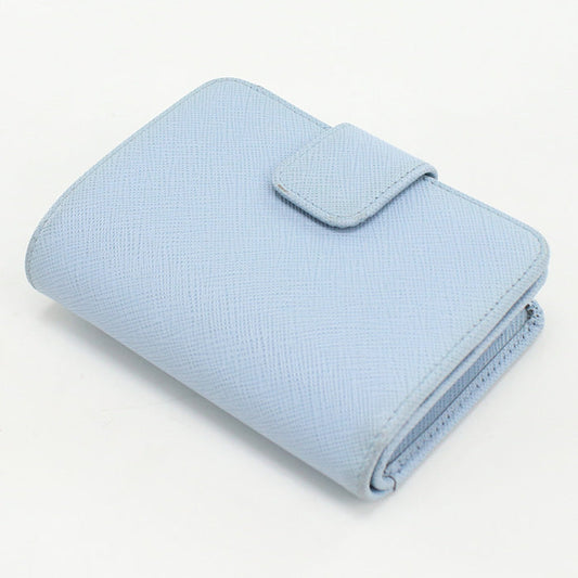 PRADA PR90454 Saffiano Multicolor Wallet Folded wallet leather blue Women