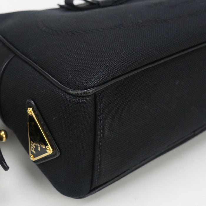 PRADA PR91042 Shoulder Bag canvas black Women