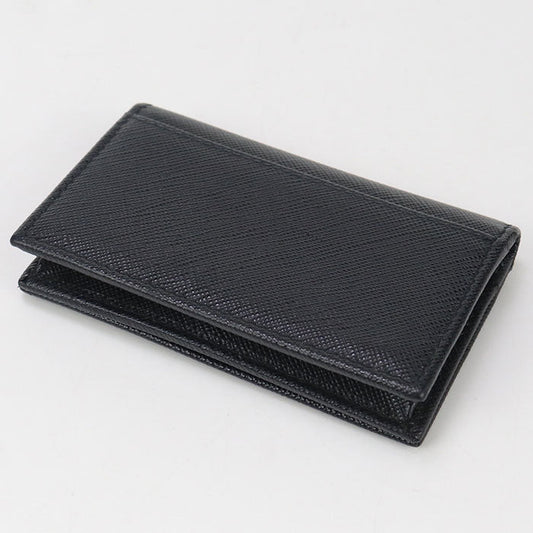 PRADA 1MC122 Card case Safiano Business Card Case leather black mens(unisex)