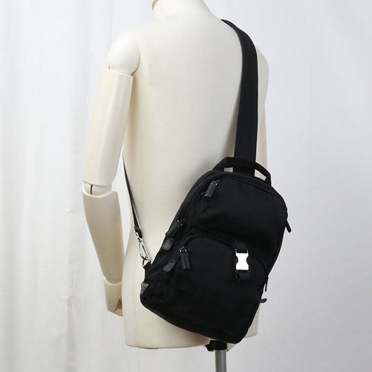 PRADA PR92728 body bag Nylon black mens
