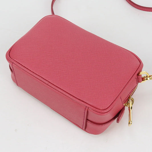 PRADA 1BH079 Shoulder Bag Safiano Mini Shoulder Bag leather pink Women