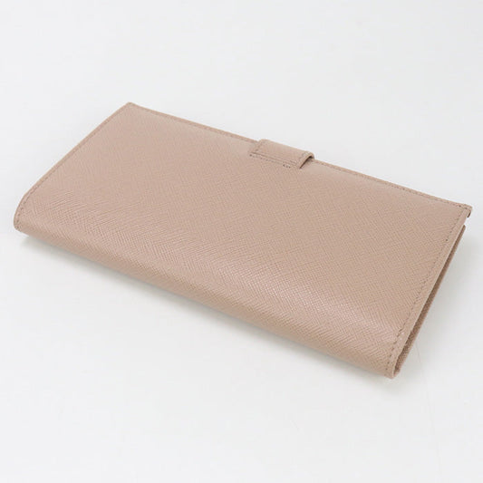 PRADA 1MV025 Long wallet Safiano Folding wallet leather pink Women