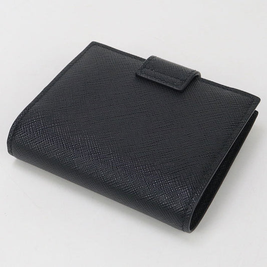 PRADA 2MO008 2DYG F0002 Saffiano Tab Folded wallet leather black mens