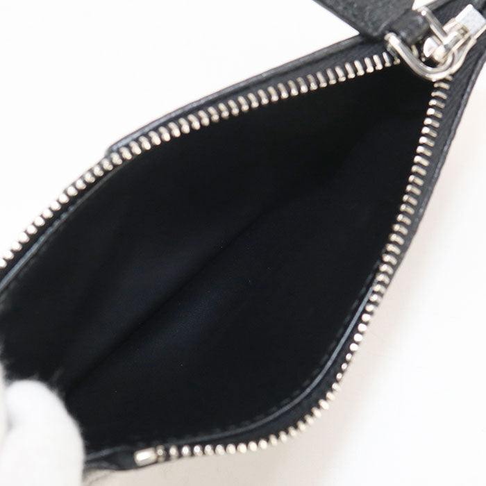 PRADA Fragment case Coin Pocket leather black mens