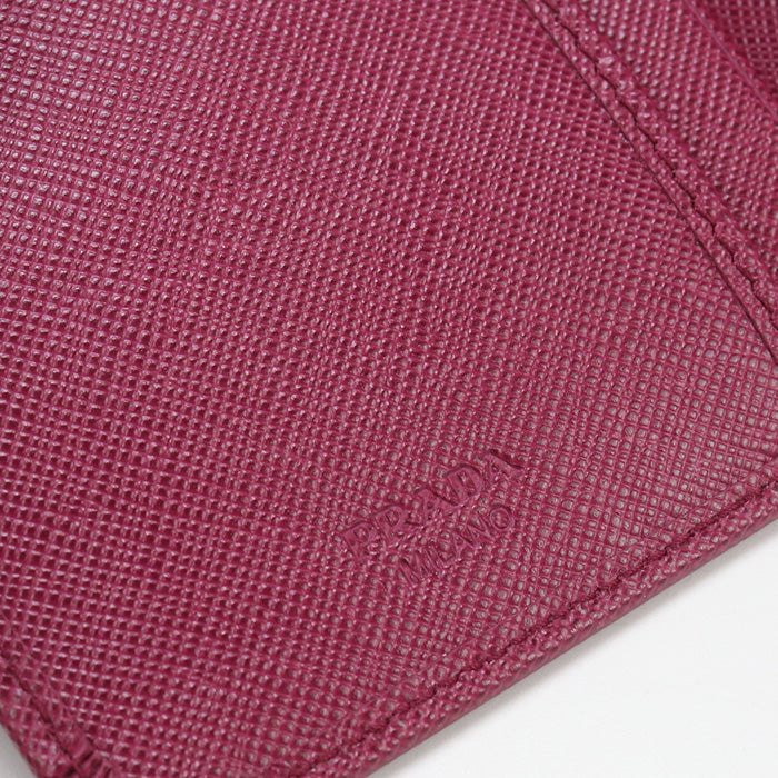 PRADA 1M1225 Folded wallet/Safiano leather purple Women