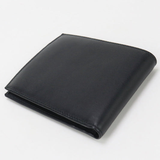 PRADA Wallet with coin purse Folded wallet leather black mens