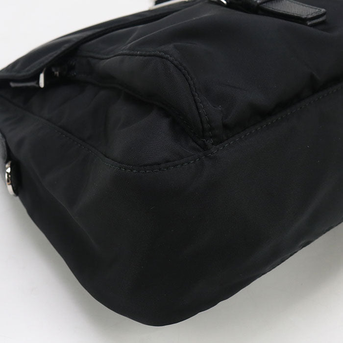 PRADA Shoulder Bag 1BD994 Safiano Messenger Bags Nylon,leather black mens(unisex)