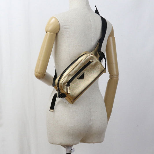 PRADA 2VL012 9Z2 F0W3L Belt bag leather gold Women