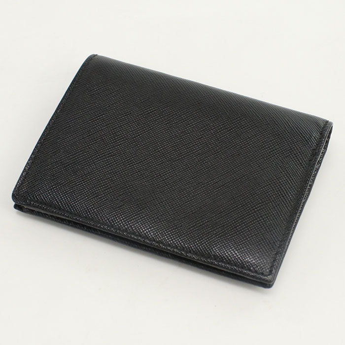 PRADA 1MV204 QWA F0002 Saffiano leather wallet Folded wallet black Women