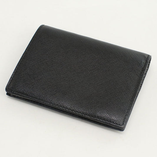PRADA 1MV204 QWA F0002 Saffiano leather wallet Folded wallet black Women