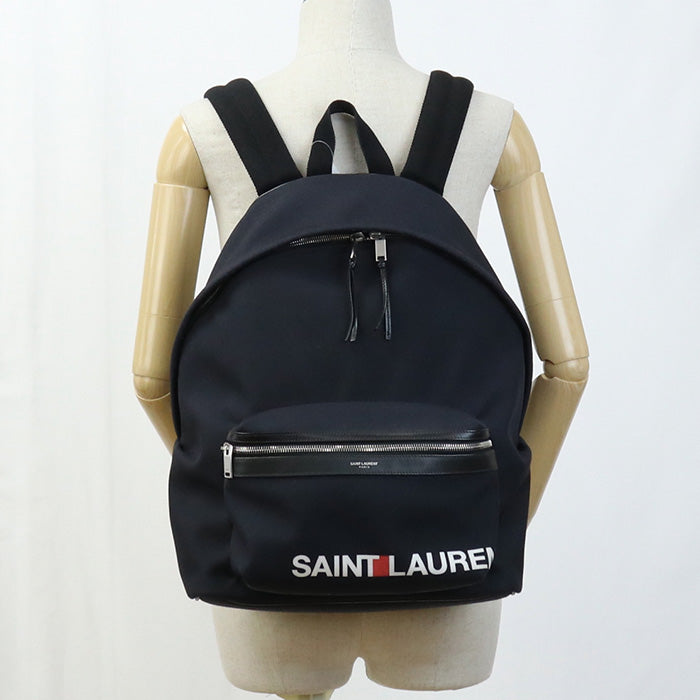 SAINT LAURENT 465448 Backpack City canvas black unisex