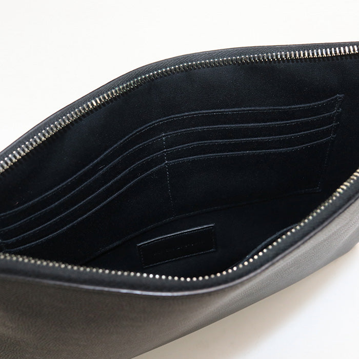 SAINT LAURENT 397294 Clutch bag leather black mens
