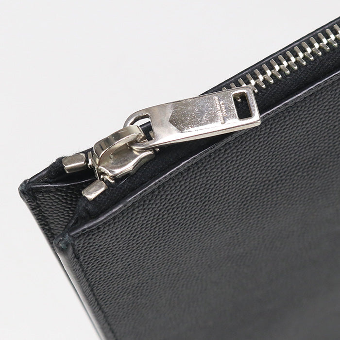 SAINT LAURENT 397294 Clutch bag leather black mens