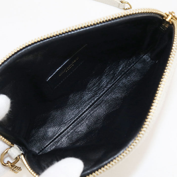 SAINT LAURENT 733667 1EL07 9207 Camera bag Gabby Diagonal leather ivory Women
