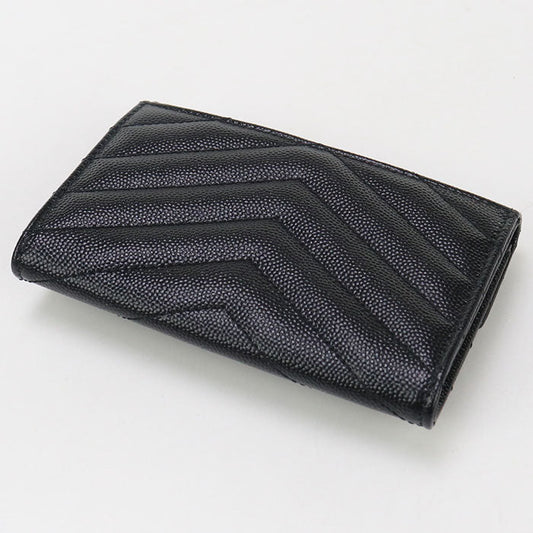 SAINT LAURENT 414404BOW011000 Bifold wallet Envelope Monogram Small leather black Women