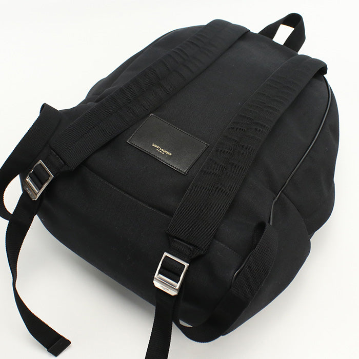 SAINT LAURENT 326865 Classic Hunter Backpack Backpack canvas black mens