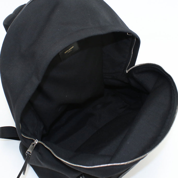 SAINT LAURENT 326865 Classic Hunter Backpack Backpack canvas black mens
