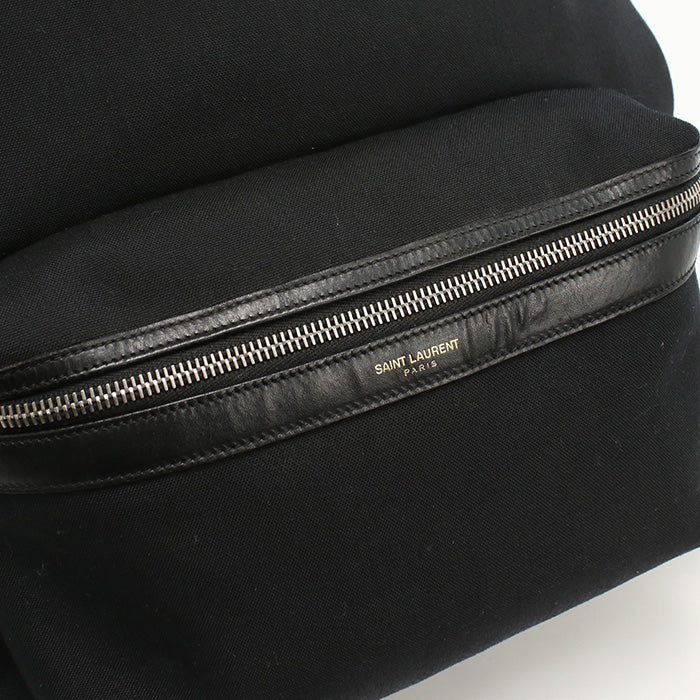 SAINT LAURENT 326865 Classic Hunter Backpack Backpack canvas black mens
