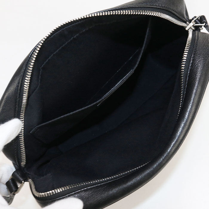 SAINT LAURENT 470299 Camera bag Roux Diagonal shoulder bag leather black Women