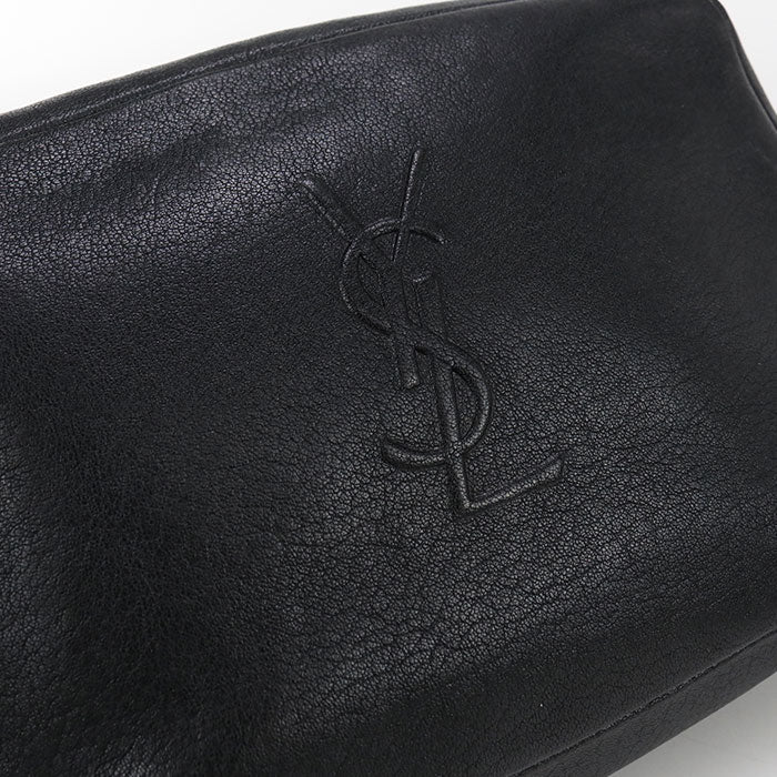 SAINT LAURENT 470299 Camera bag Roux Diagonal shoulder bag leather black Women