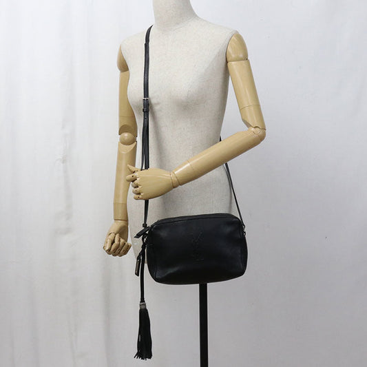 SAINT LAURENT 470299 Camera bag Roux Diagonal shoulder bag leather black Women