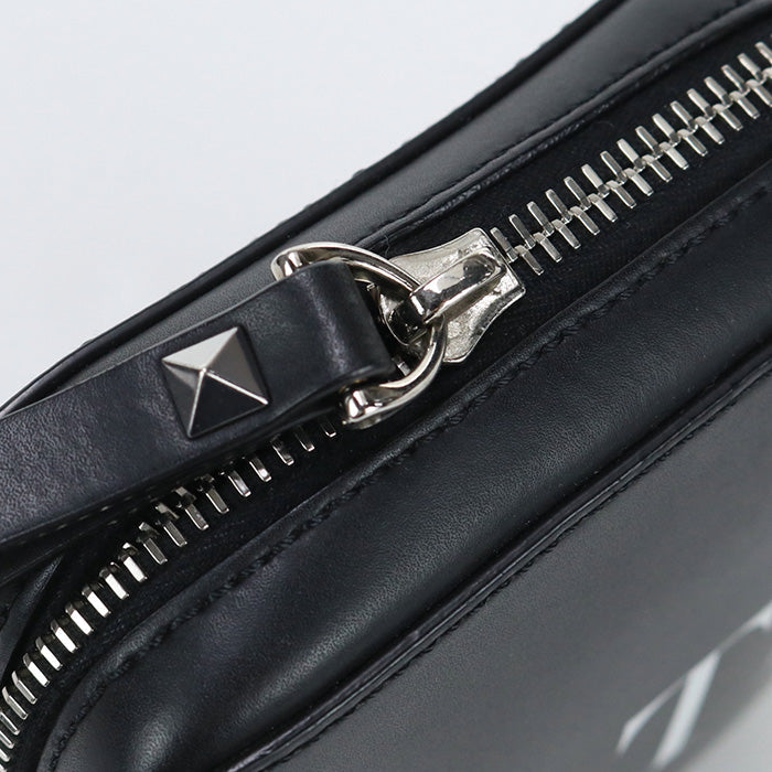 VALENTINO 5Y2B0943 WJW 0NI Small Shoulder Bag VLTN Diagonal leather black Women