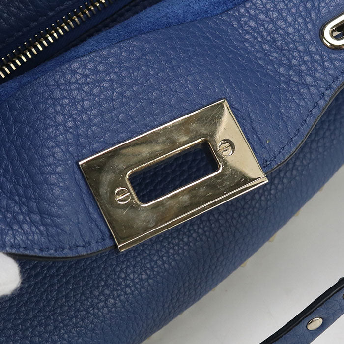 Valentino 2WAY Tote Bag leather blue Women