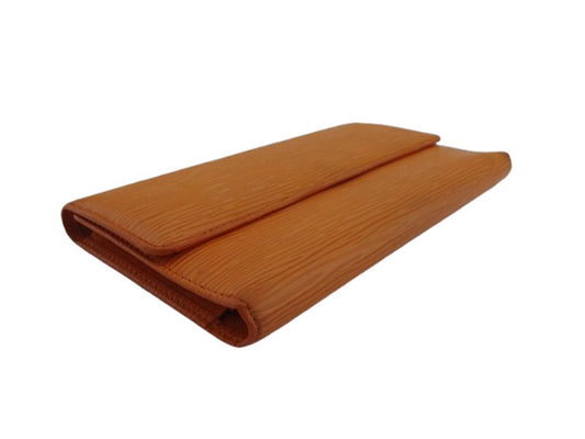 LOUIS VUITTON Long Wallet Purse M6228H Orange Porte Tresor