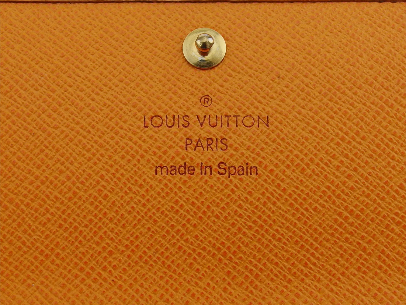 LOUIS VUITTON Long Wallet Purse M6228H Orange Porte Tresor