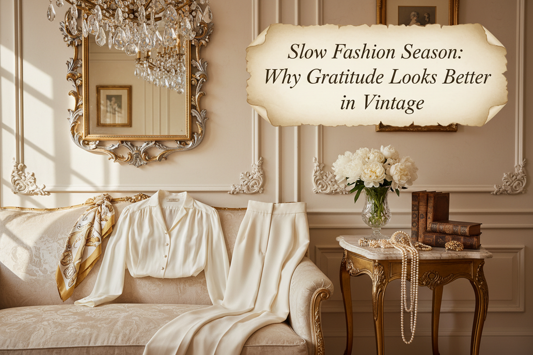 Slow Fashion Season: Why Gratitude Looks Better in Vintage