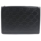 GUCCI Clutch bag 646449 Main: Leather black mens Used Authentic
