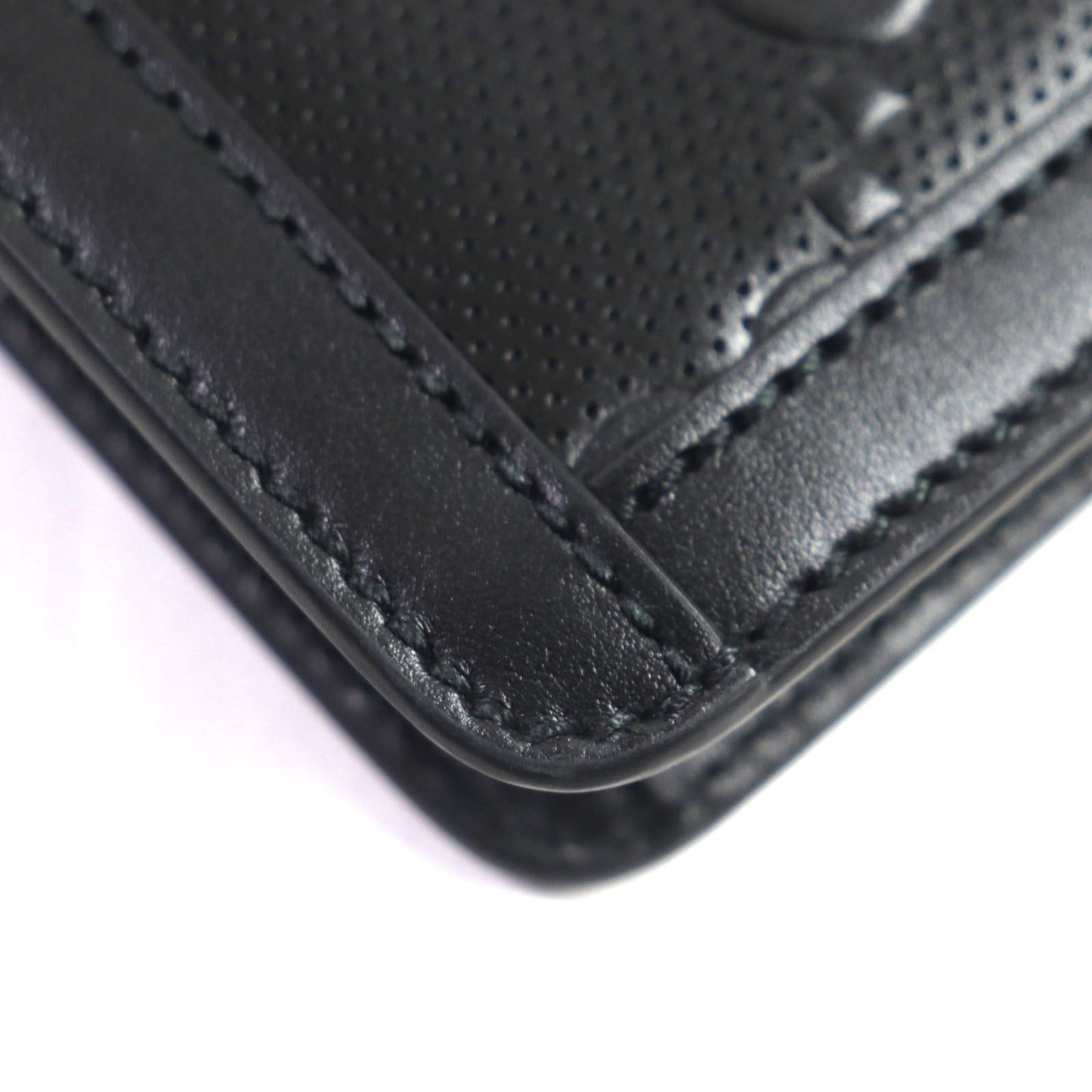 GUCCI Clutch bag 646449 Main: Leather black mens Used Authentic