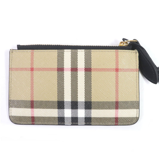 BURBERRY Coin case 8058472 Leather, PVCArchive Beige mens Used Authentic