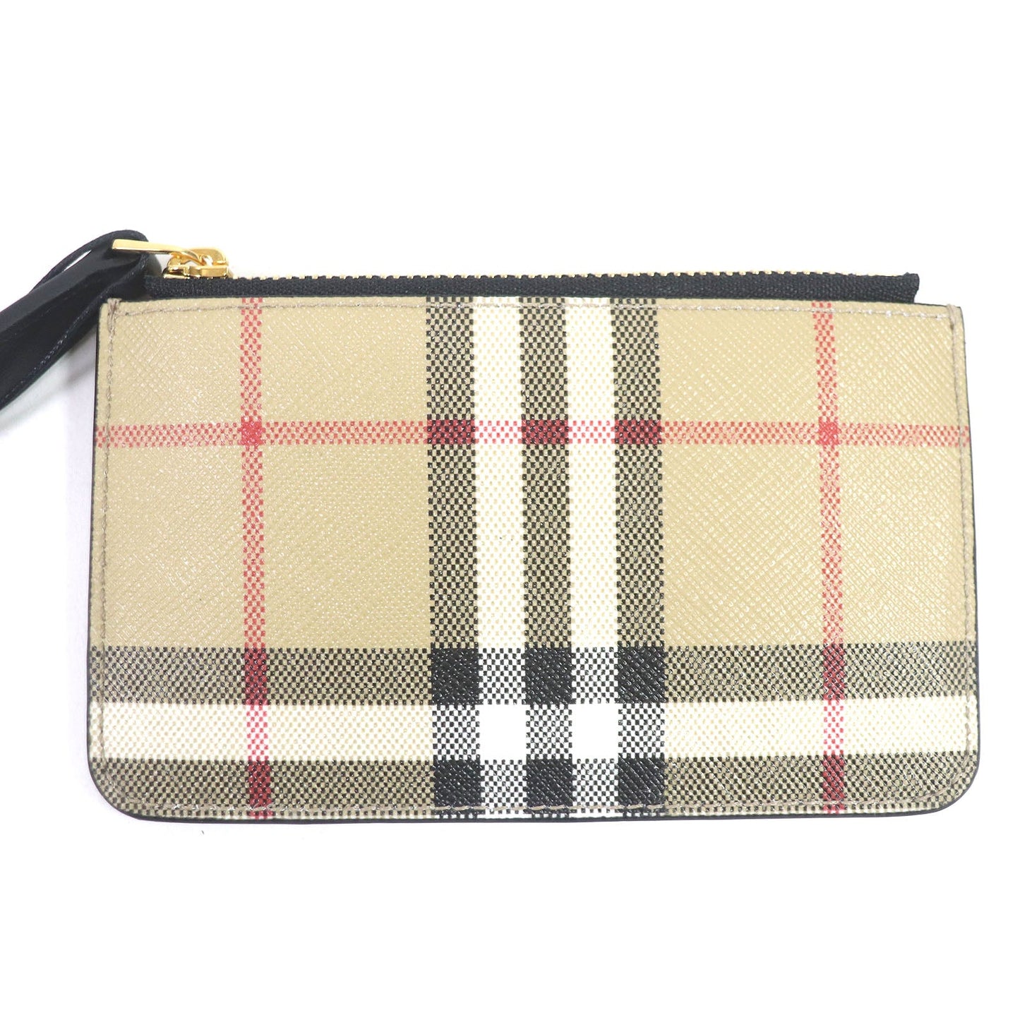 BURBERRY Coin case 8058472 Leather, PVCArchive Beige mens Used Authentic